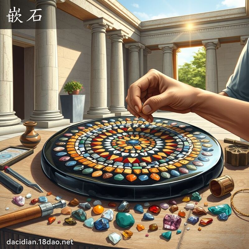 嵌石 - 国语大辞典配图