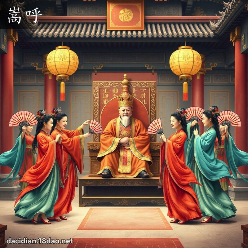 嵩呼 - 国语大辞典配图