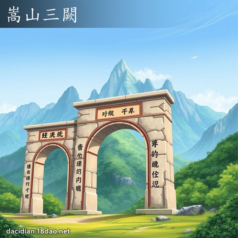 嵩山三闕 - 国语大辞典配图