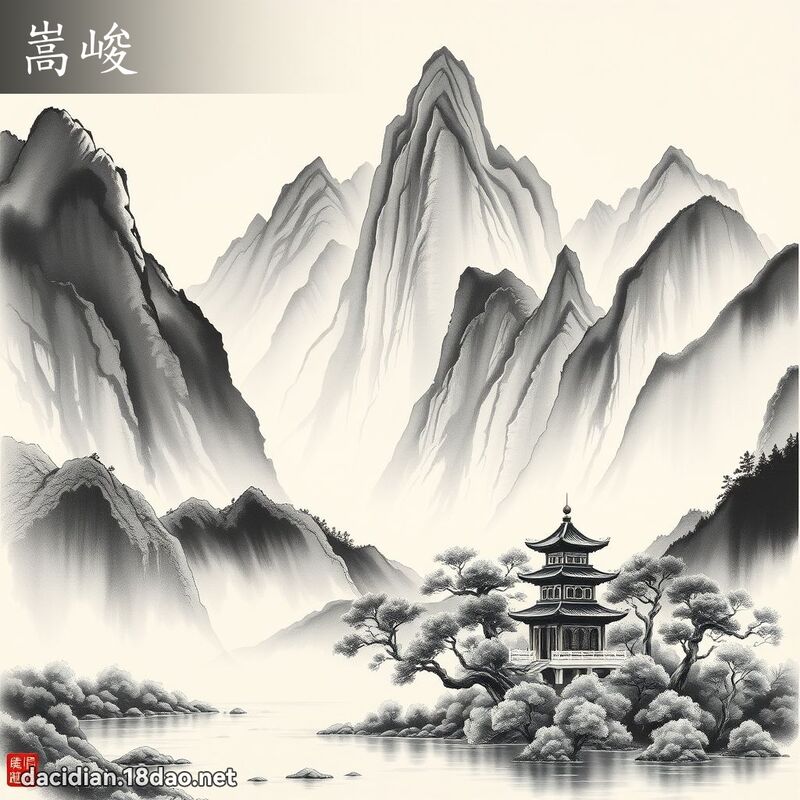 嵩峻 - 國語大辭典配圖