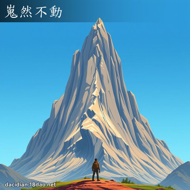 嵬然不动 - 国语大辞典配图
