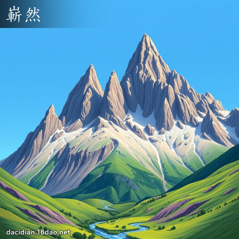 崭然 - 国语大辞典配图