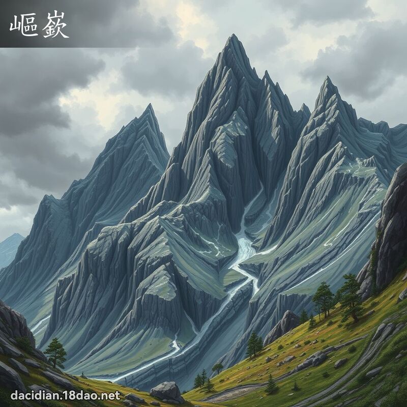 嶇嶔 - 国语大辞典配图