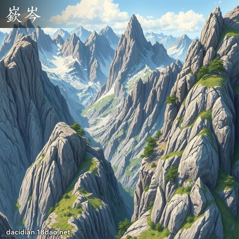 嶔岑 - 國語大辭典配圖