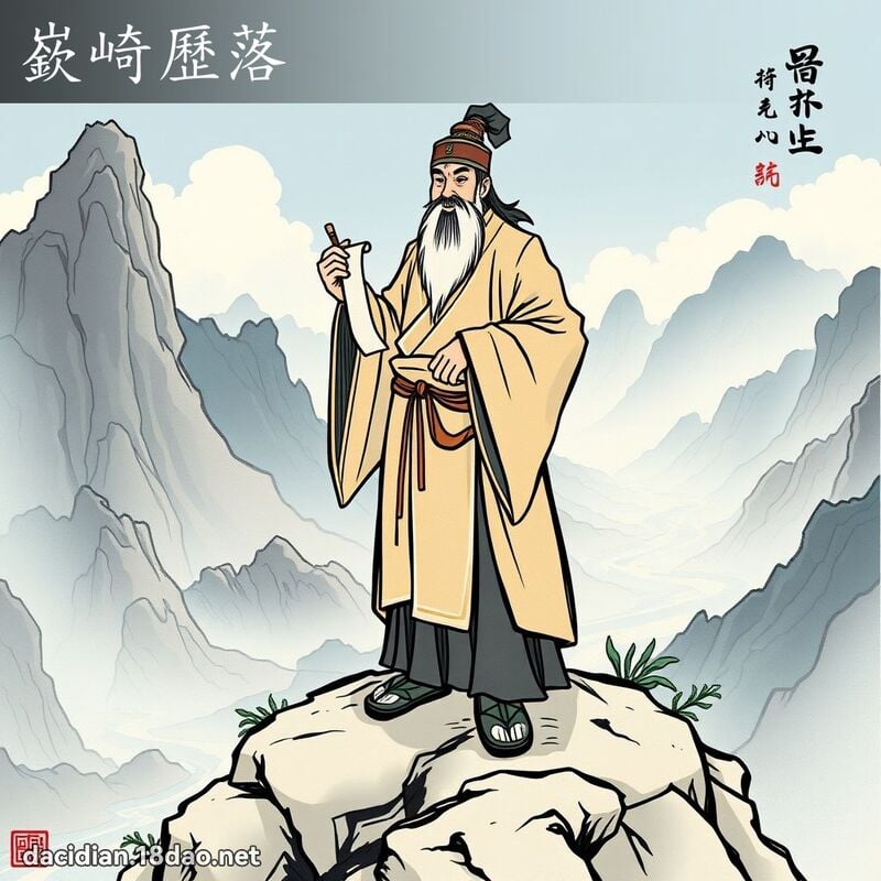 嶔崎歷落 - 國語大辭典配圖