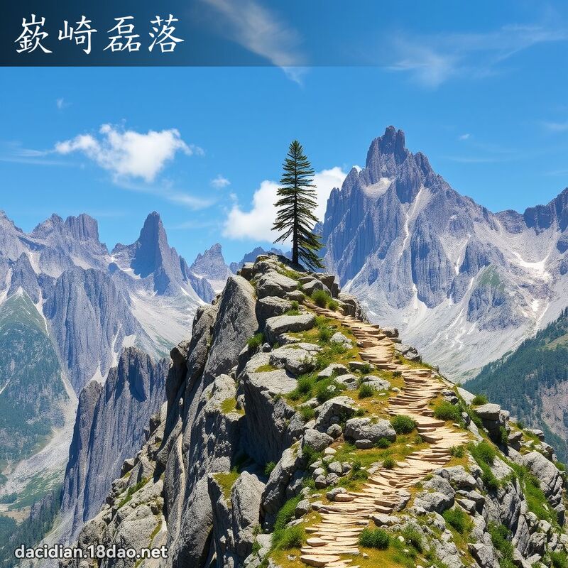 嶔崎磊落 - 國語大辭典配圖