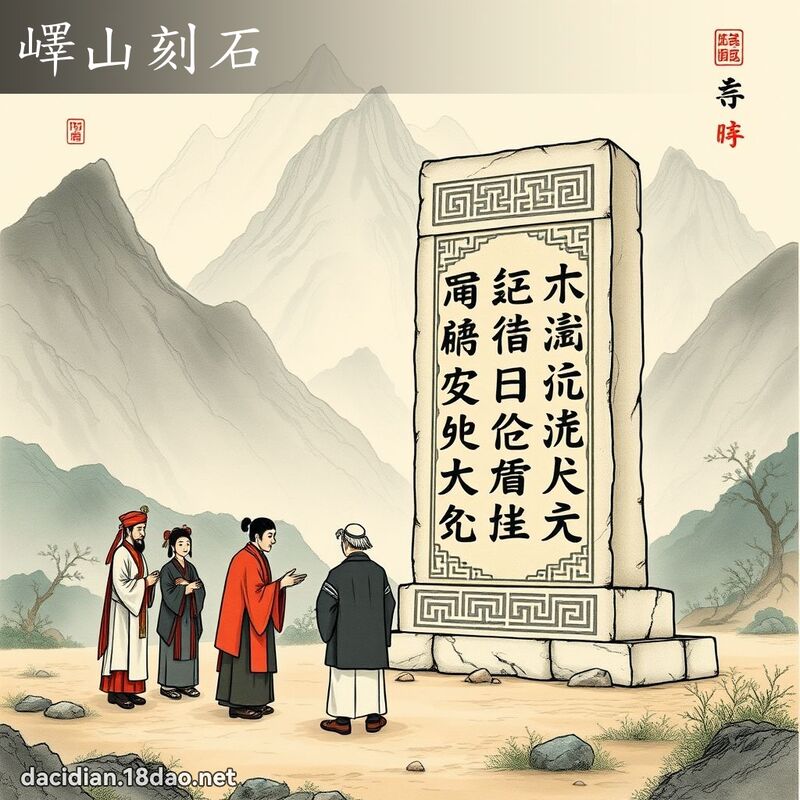 嶧山刻石 - 國語大辭典配圖