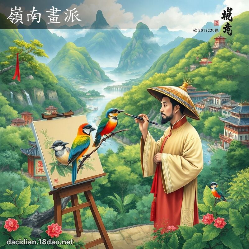嶺南畫派 - 國語大辭典配圖