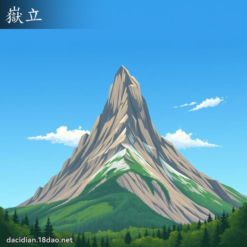 嶽立 - 國語大辭典配圖