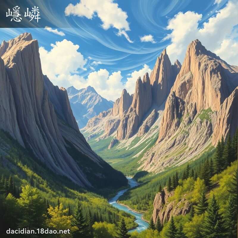 嶾嶙 - 國語大辭典配圖