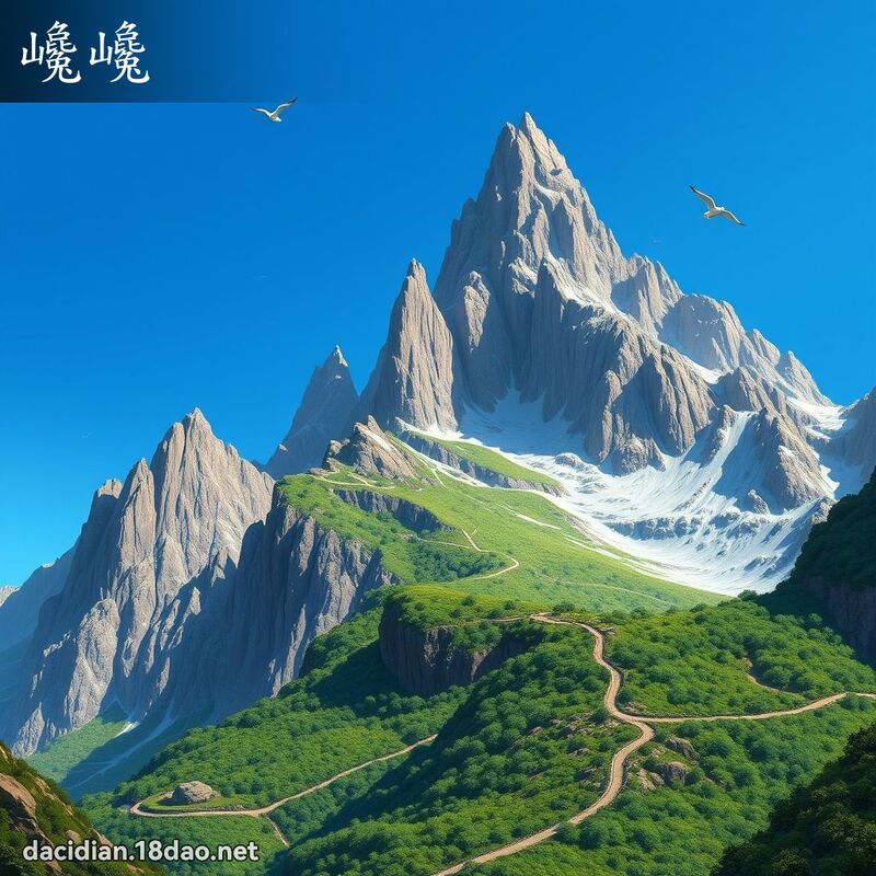 巉巉 - 国语大辞典配图