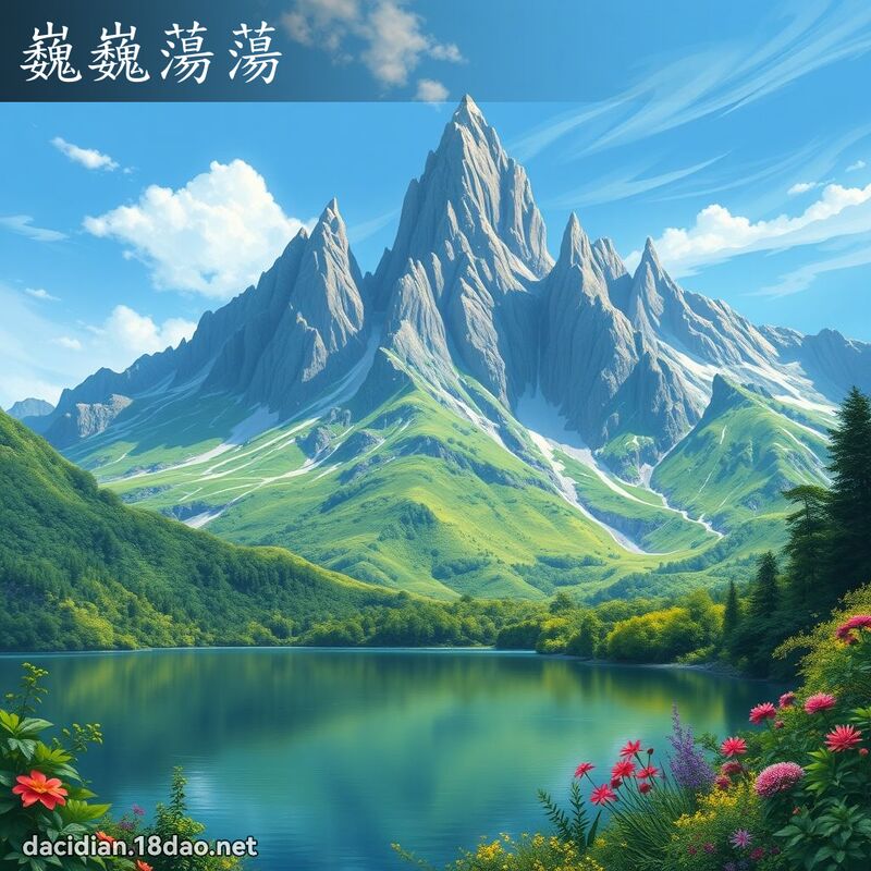 巍巍荡荡 - 国语大辞典配图