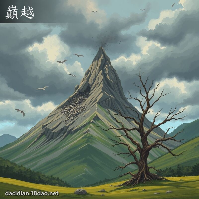 巔越 - 国语大辞典配图