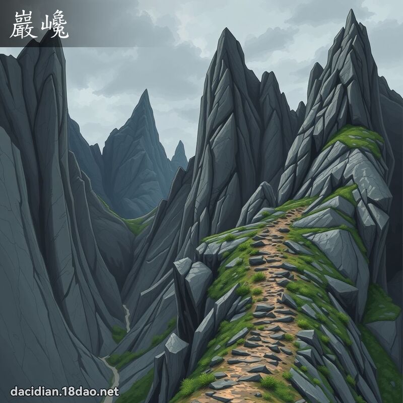 巖巉 - 國語大辭典配圖
