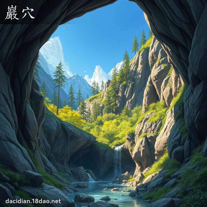 巖穴 - 國語大辭典配圖