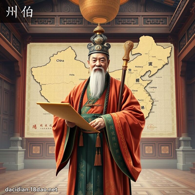 州伯 - 國語大辭典配圖