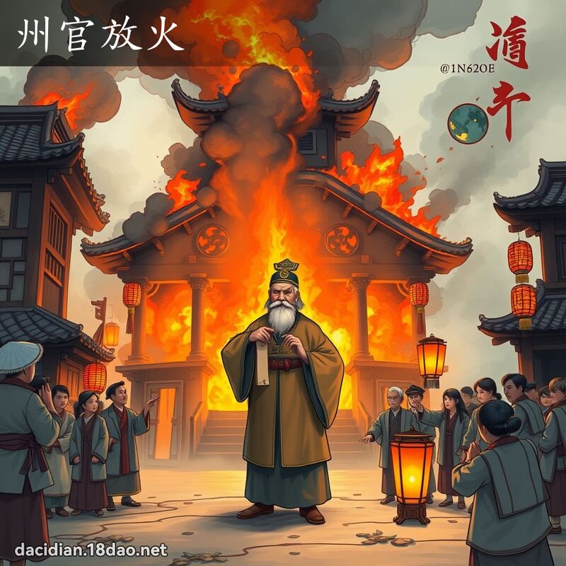 州官放火 - 国语大辞典配图