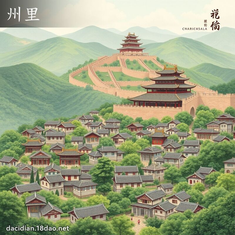 州里 - 国语大辞典配图