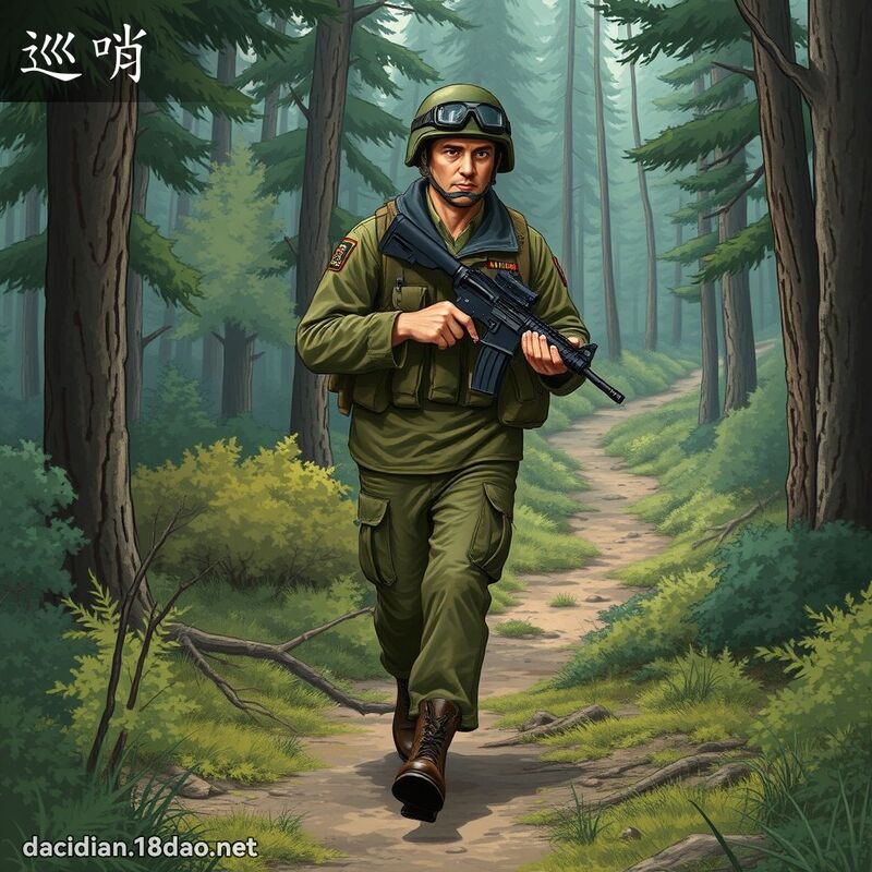 巡哨 - 國語大辭典配圖