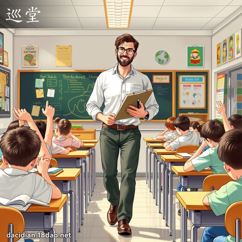 巡堂 - 國語大辭典配圖