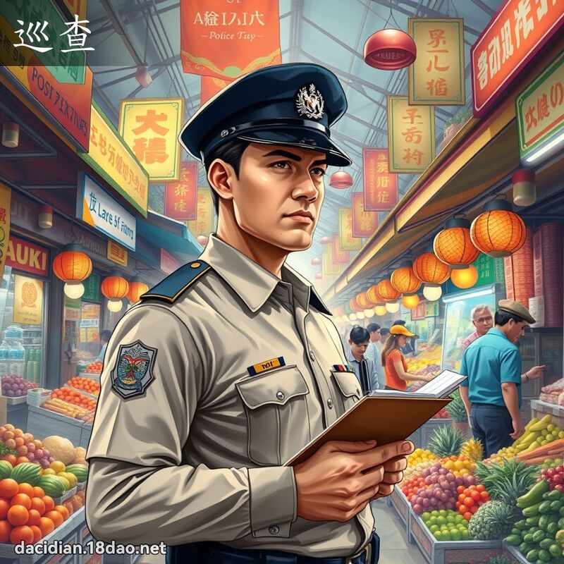 巡查 - 国语大辞典配图