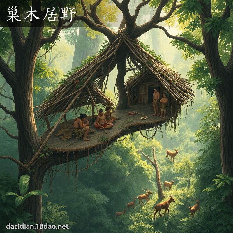 巢木居野 - 国语大辞典配图