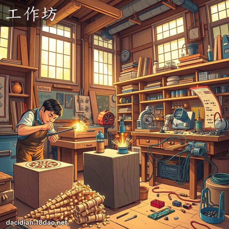 工作坊 - 國語大辭典配圖