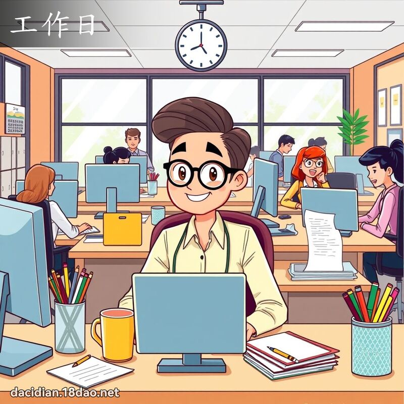 工作日 - 国语大辞典配图