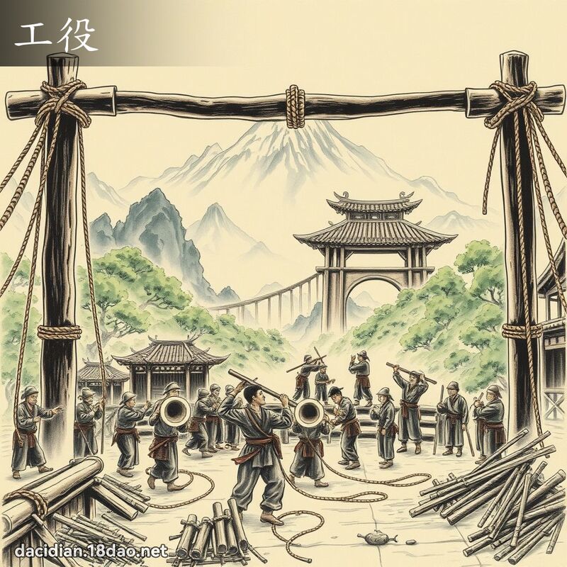 工役 - 国语大辞典配图