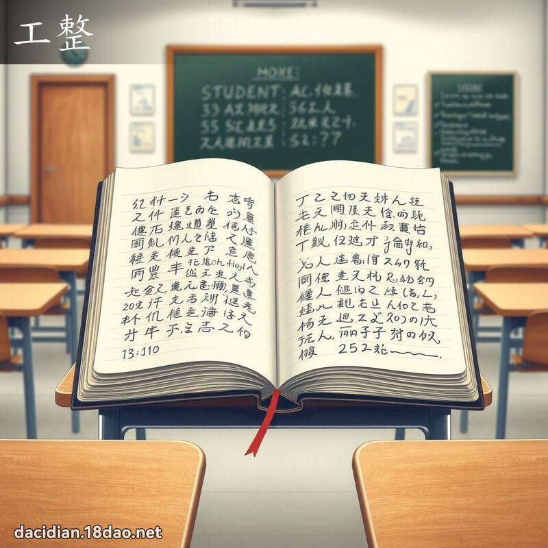 工整 - 国语大辞典配图