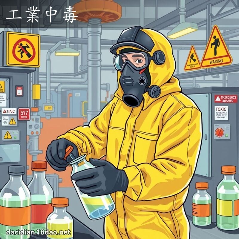 工業中毒 - 國語大辭典配圖