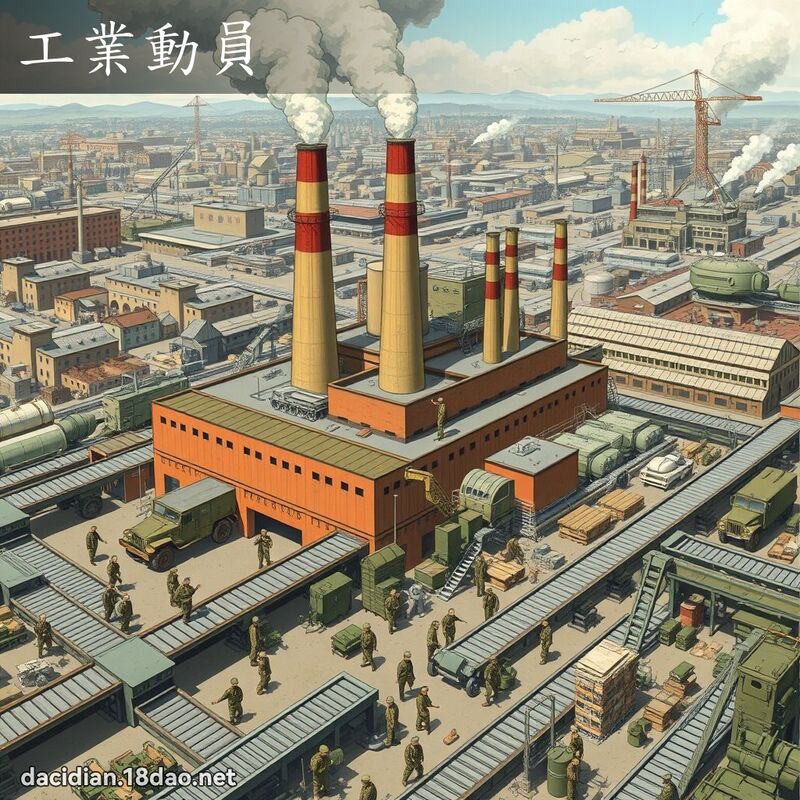 工業動員 - 國語大辭典配圖