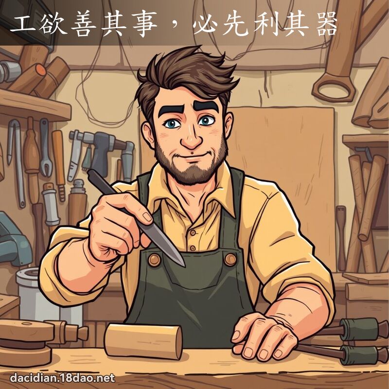 工欲善其事，必先利其器 - 国语大辞典配图