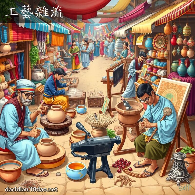 工艺杂流 - 国语大辞典配图