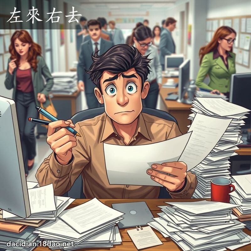 左來右去 - 國語大辭典配圖