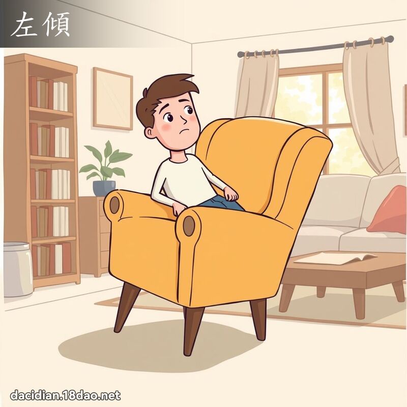 左傾 - 國語大辭典配圖