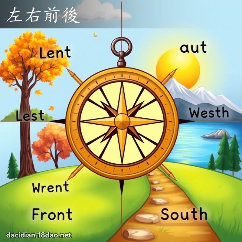 左右前後 - 國語大辭典配圖