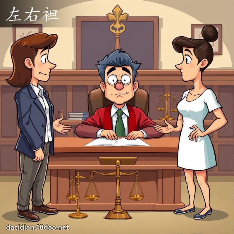 左右袒 - 國語大辭典配圖