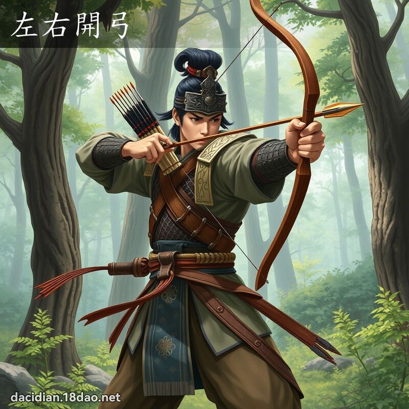 左右开弓 - 国语大辞典配图