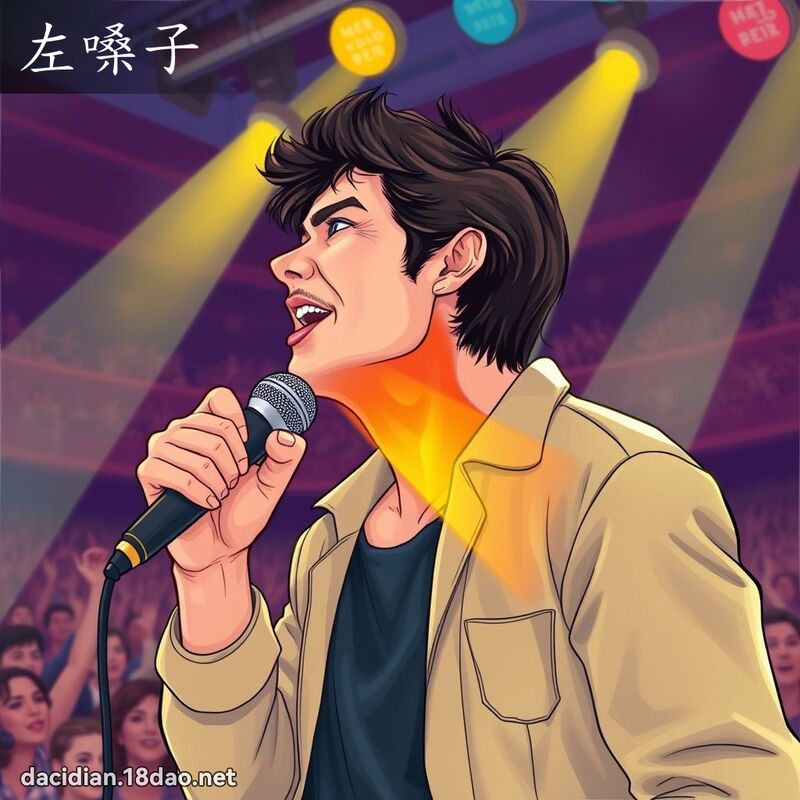 左嗓子 - 國語大辭典配圖