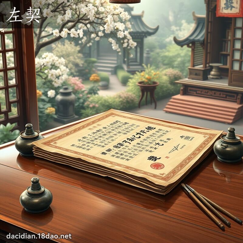 左契 - 国语大辞典配图