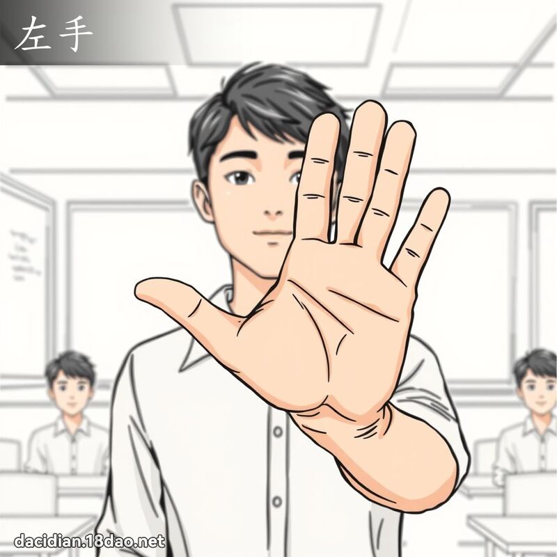 左手 - 國語大辭典配圖
