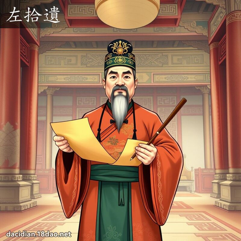左拾遺 - 國語大辭典配圖