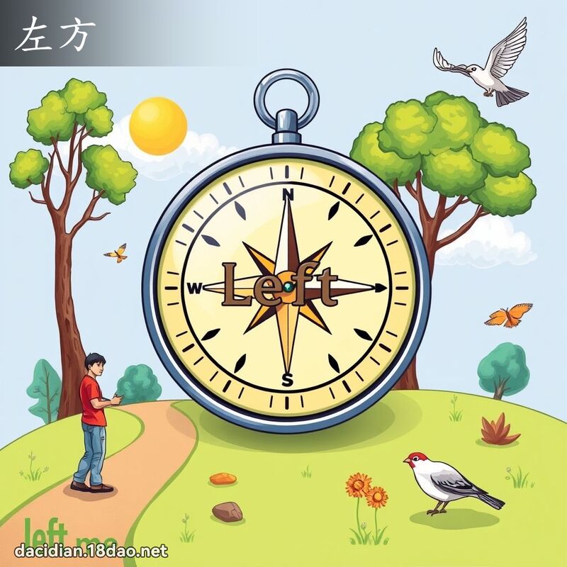 左方 - 國語大辭典配圖