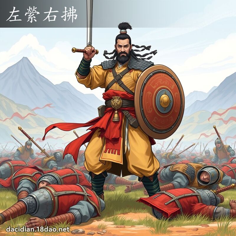 左縈右拂 - 國語大辭典配圖