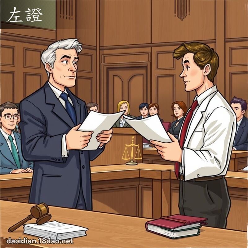 左证 - 国语大辞典配图
