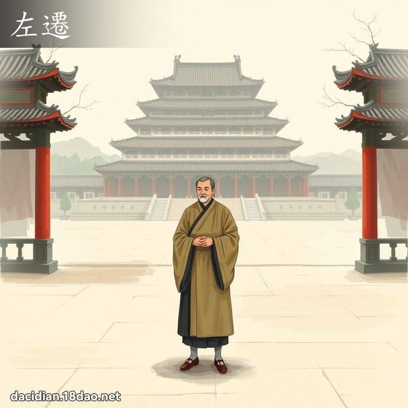 左迁 - 国语大辞典配图