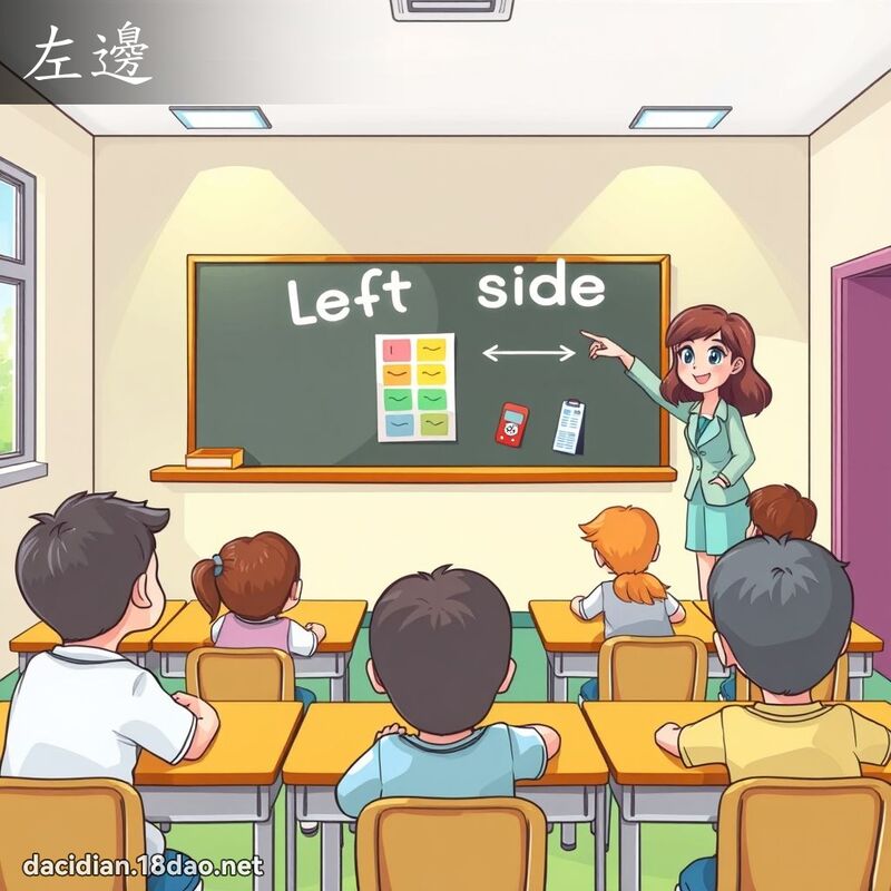 左边 - 国语大辞典配图