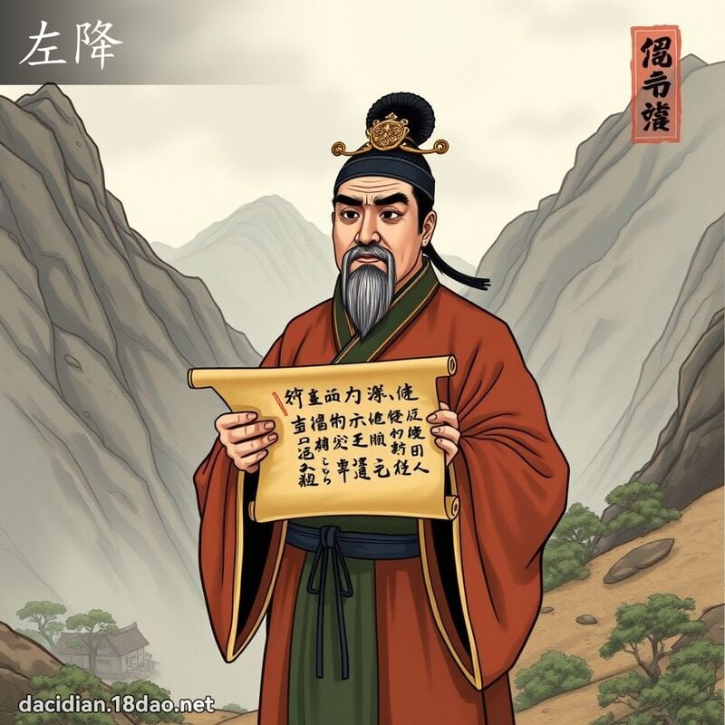 左降 - 國語大辭典配圖