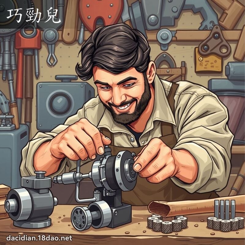 巧勁兒 - 國語大辭典配圖